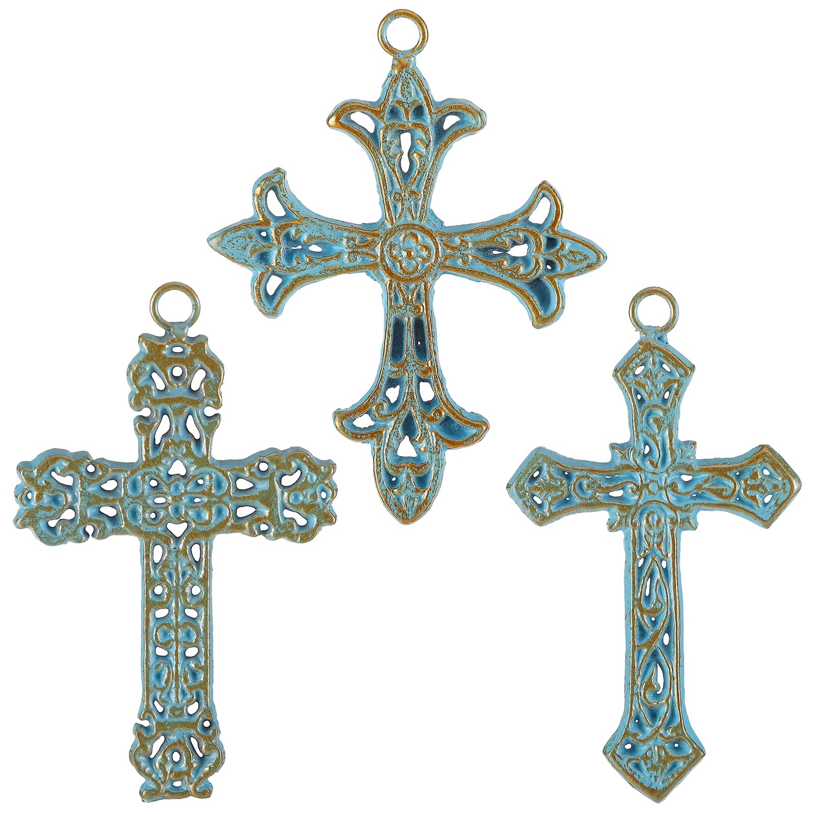 Amazon.com: 3 Pcs Cast Iron Crosses Wall Decor, 5.1